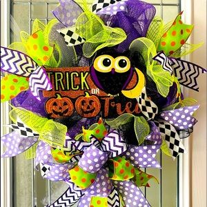 New Halloween Owl Wreath.